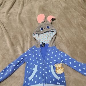Disney Zootopia Blue Carrot Print Hoodie
